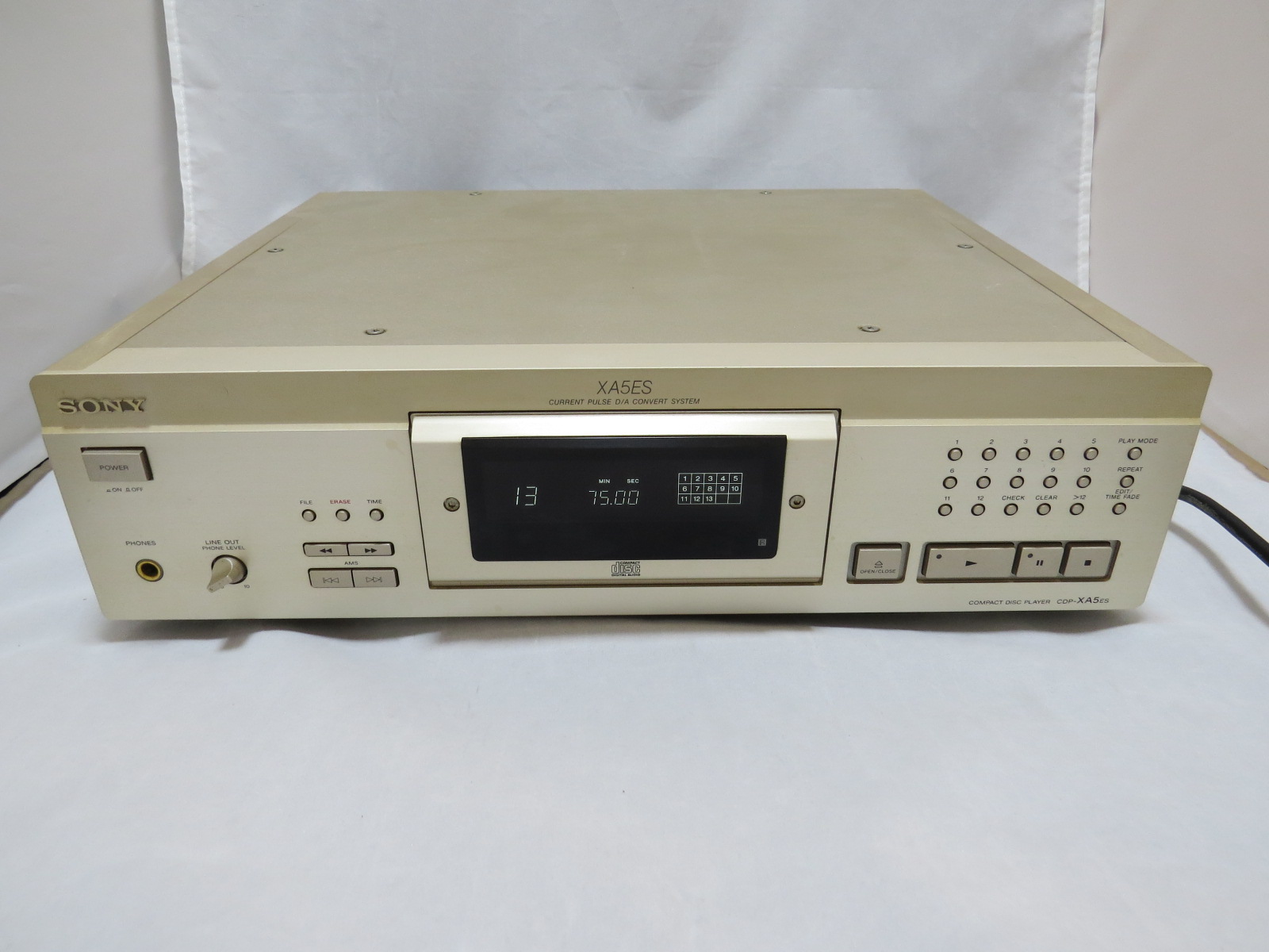 ジャンクなCDプレイヤーSONY CDP-XA5ESをゲット | AS400プログラマー