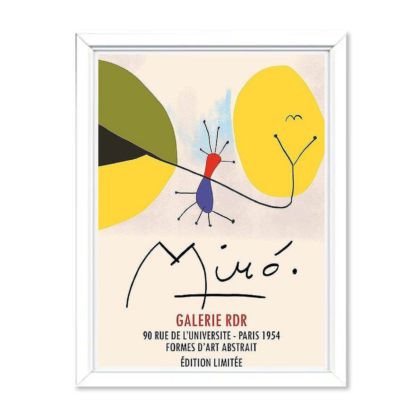 展示品】A4アートパネル 絵画 壁 絵 抽象画シリーズ ジョアンミロ