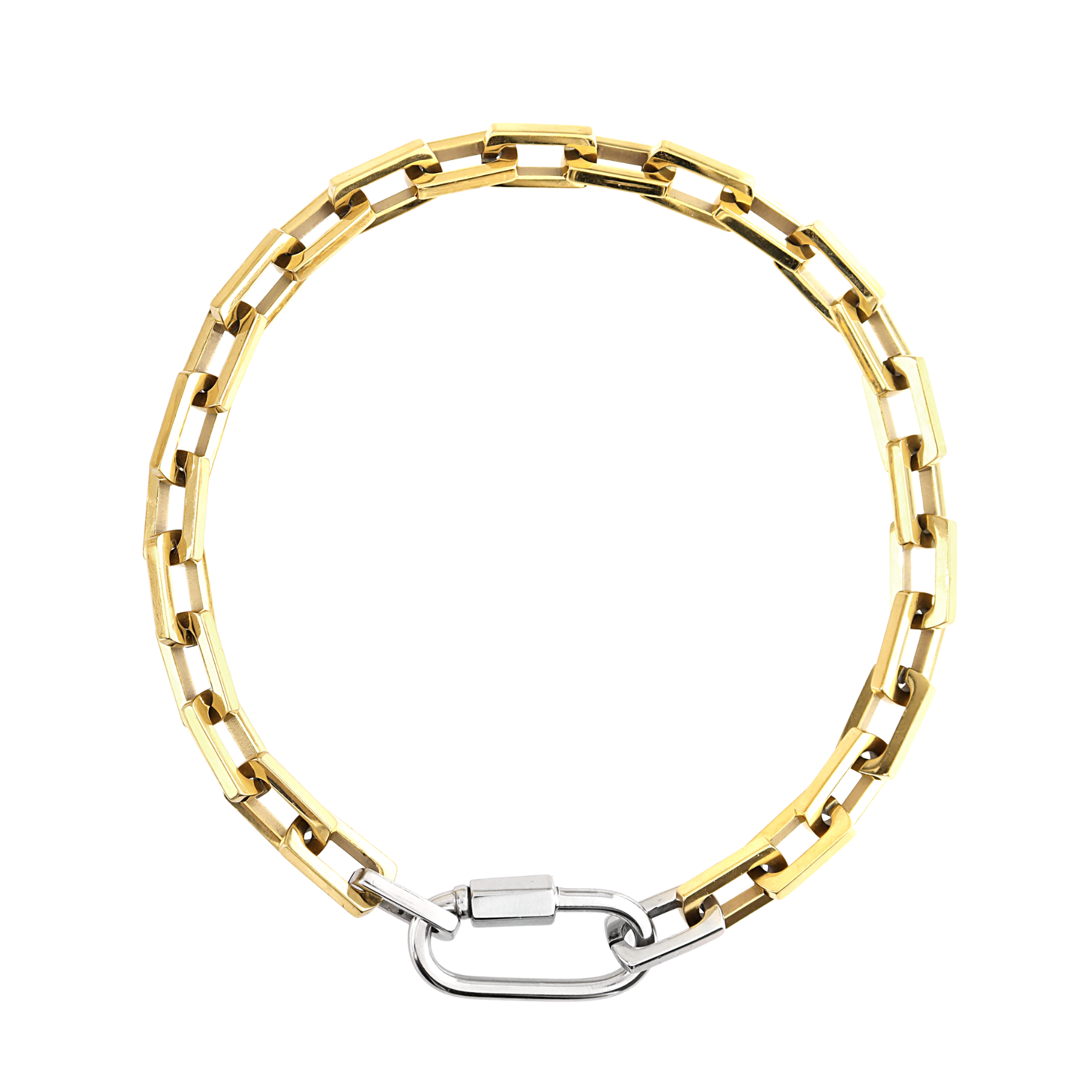 CARABINER SQUARE PUERTO CHAIN NECKLACE– Artizan Joyeria