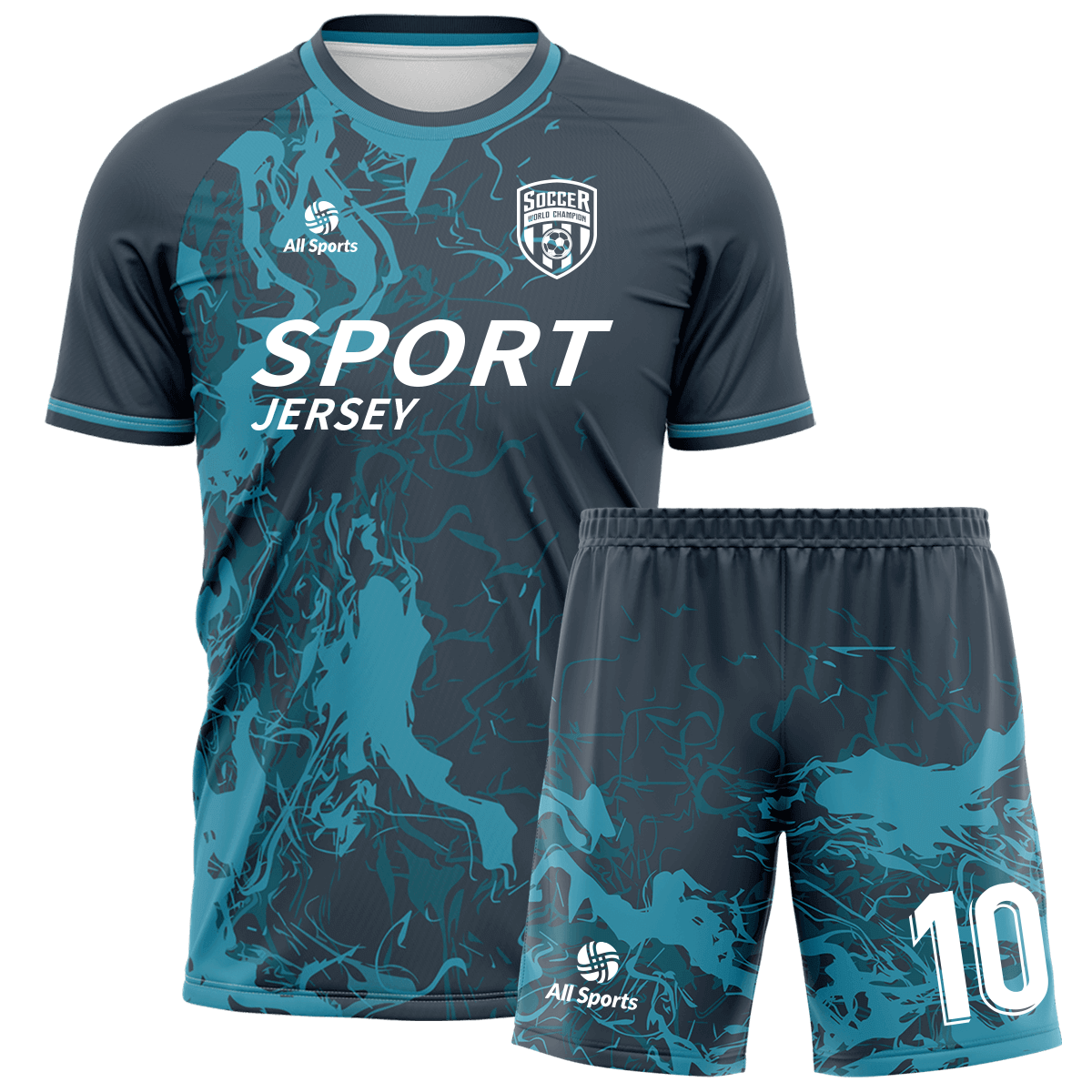 All Sports | 昇華 サッカーのかっこいいユニフォーム 上下セット