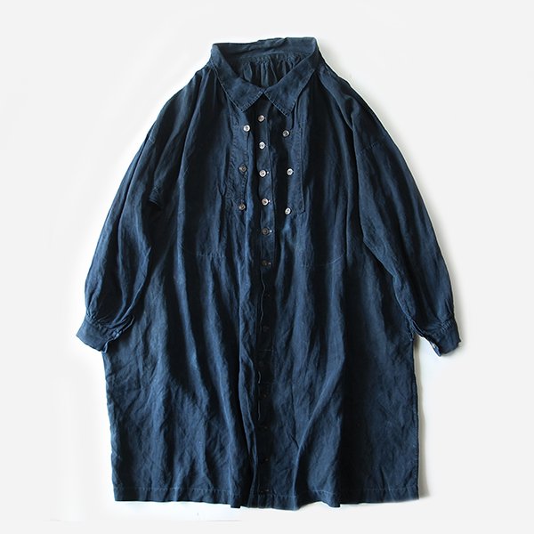 ANTIQUE FRENCH INDIGO LINEN BIAUDE (UNISEX) – BURMA-SHAVE