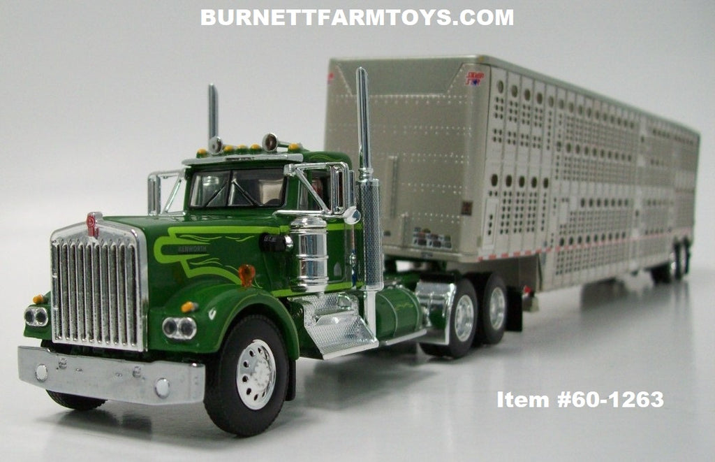 Item #60-1263 Dark Green Lime Green Kenworth W900A Day Cab with