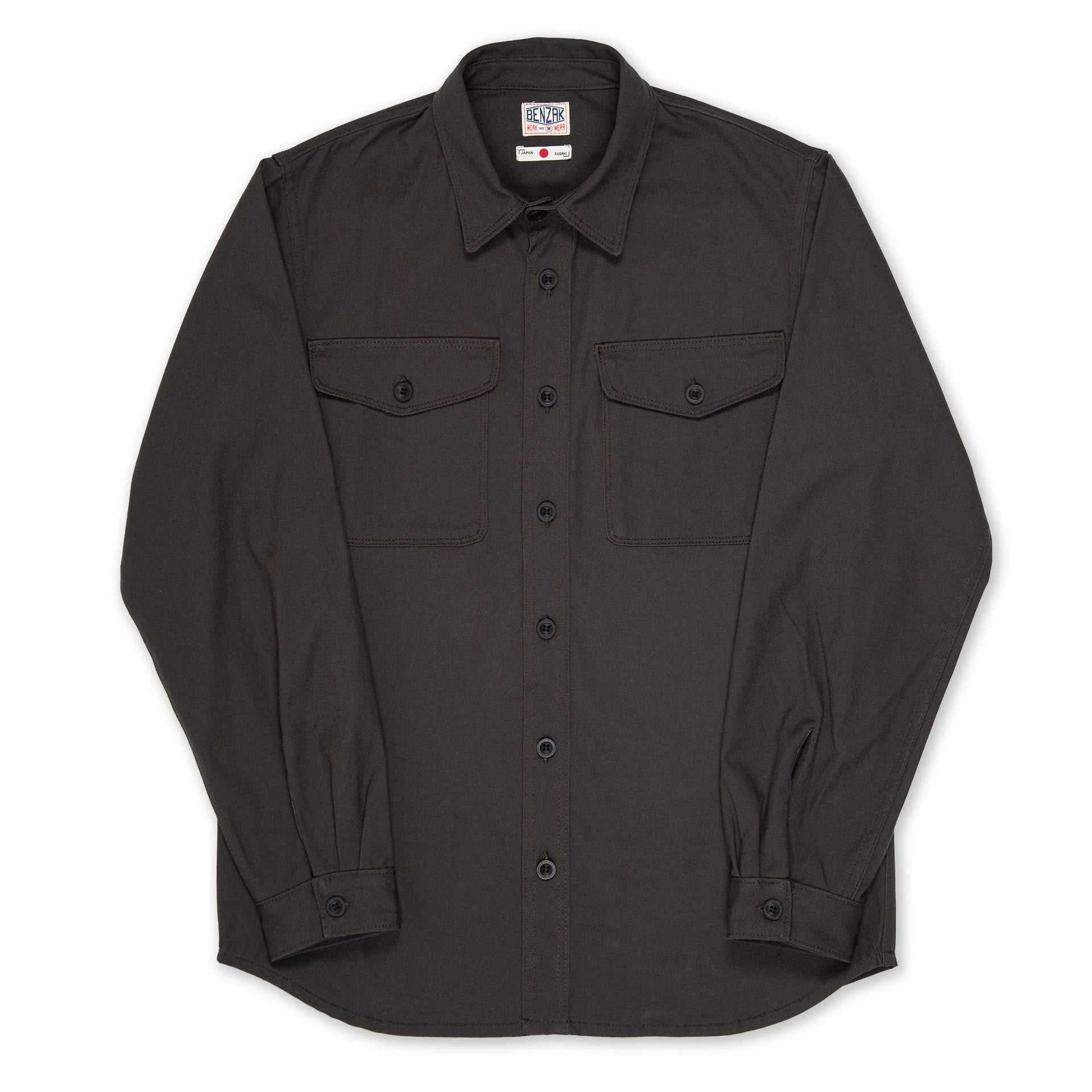 Benzak Denim Developers - Scout Overshirt - 9oz Slate Selvedge Duck Ca