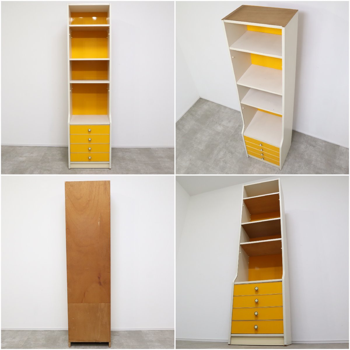 昭和レトロ 食器棚 レトロポップ 飾り棚 カップボード ミッド