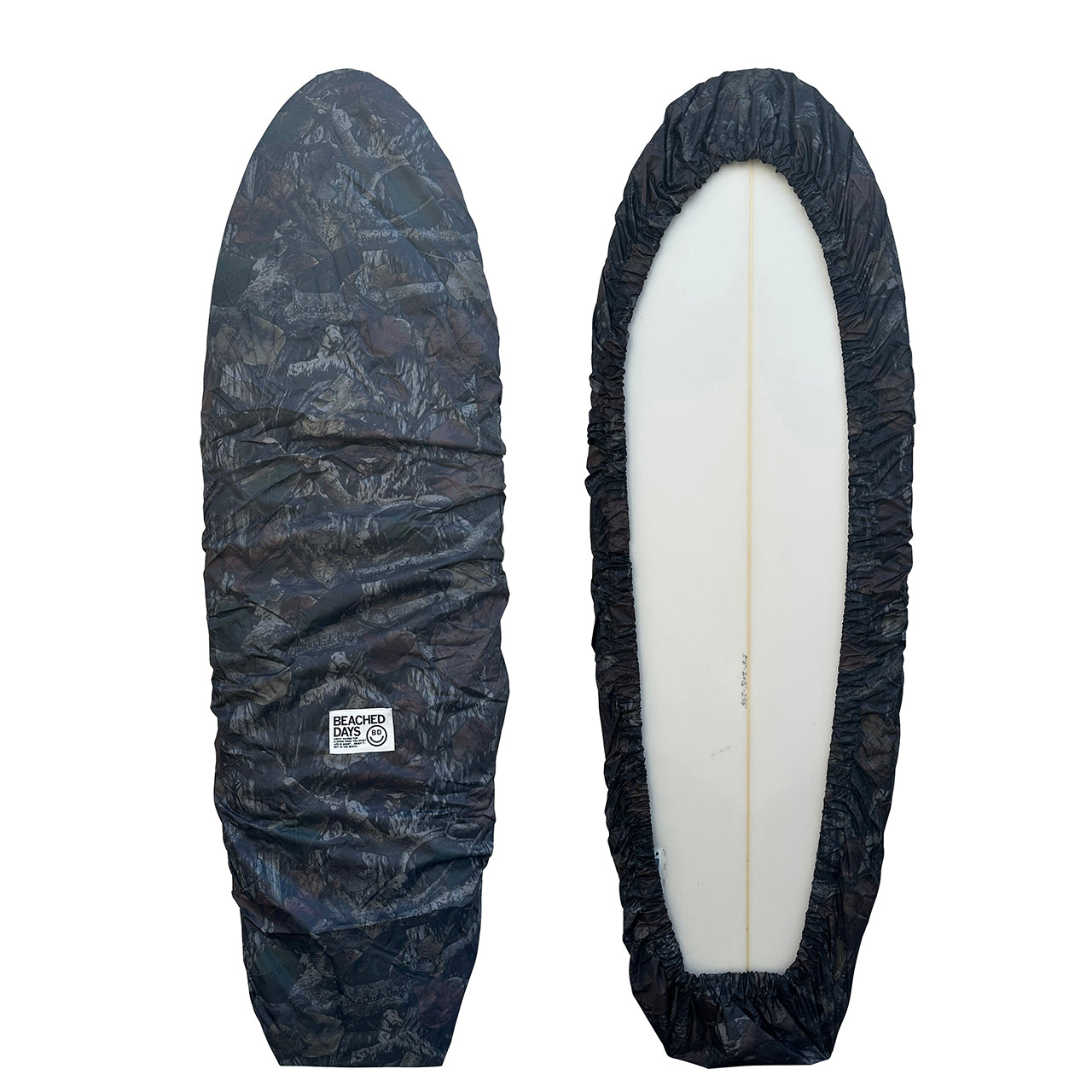 5'0-6'6ft ショートボード カモフラージュ デッキカバー ビーチド