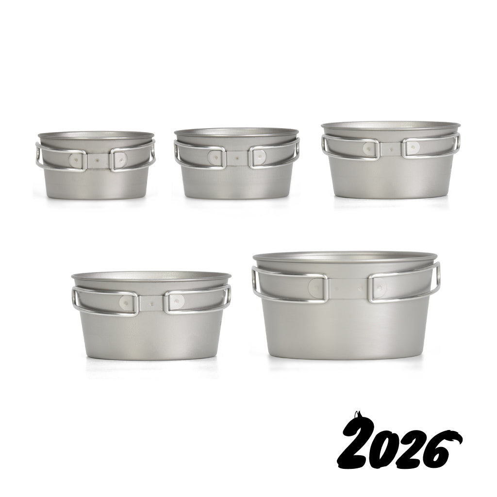 元旦企画】チタンシェラカップフォールドハンドル 5点セット