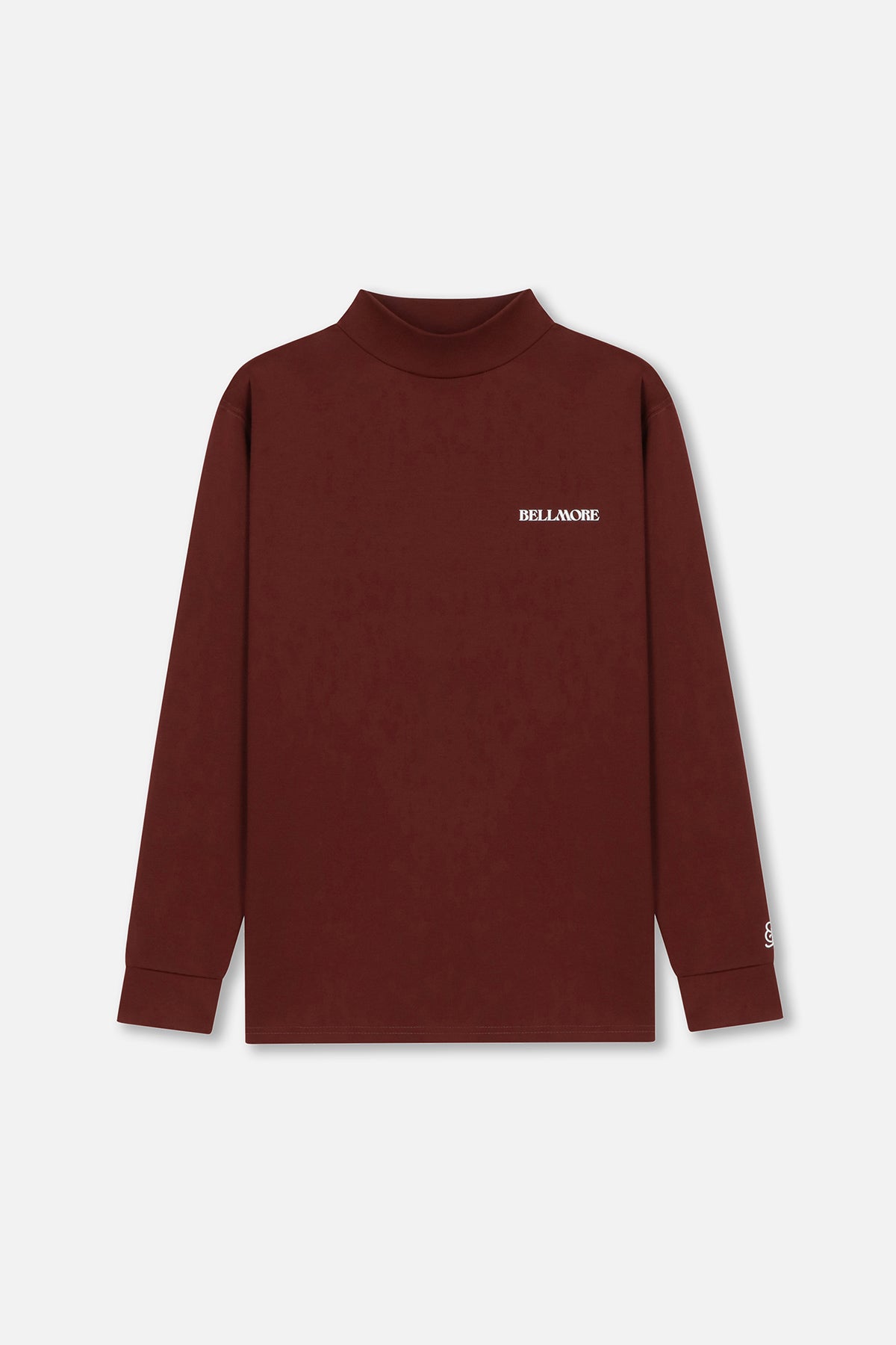 MOCKNECK LS JERSEY - BURGUNDY – BELLMORE