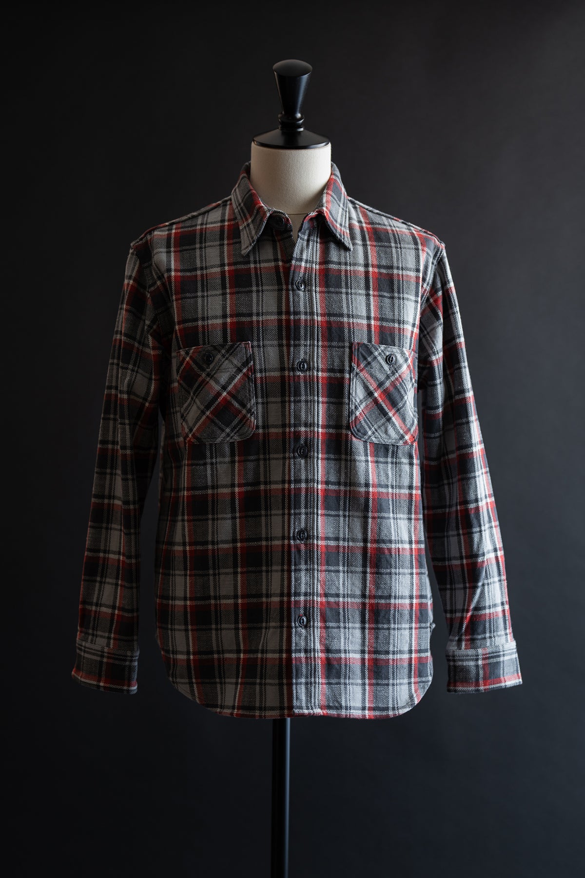 MS011D (62) HEAVY COTTON FLANNEL SHIRT – BIG JOHN【公式