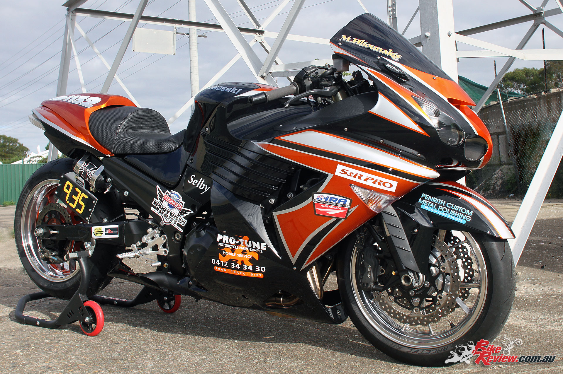 Custom: Nine-second ZX-14 Dragster 'Toothless' - Bike Review