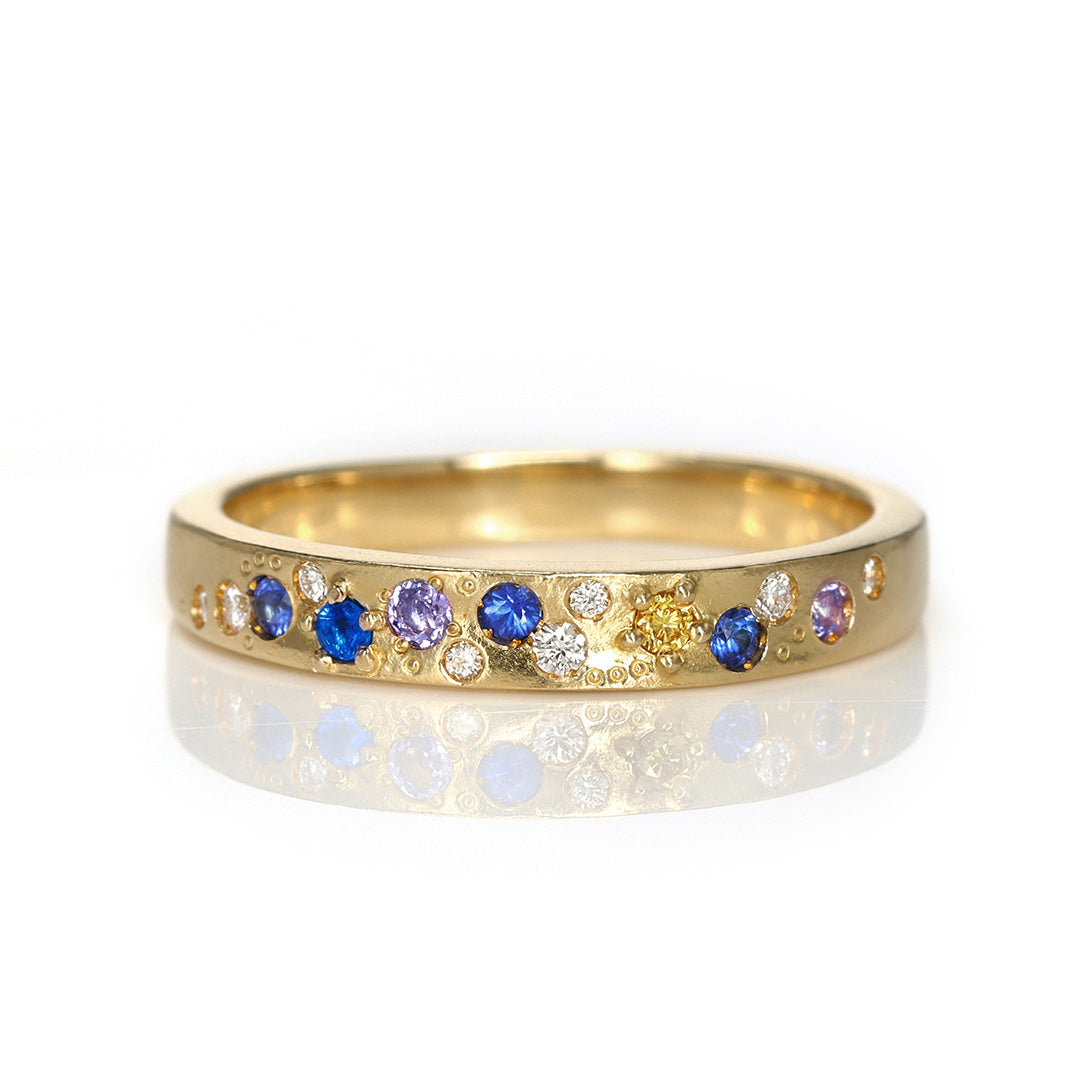 ビズー公式】マルチカラージュエル K18リング・プロメセレス| 誕生石や