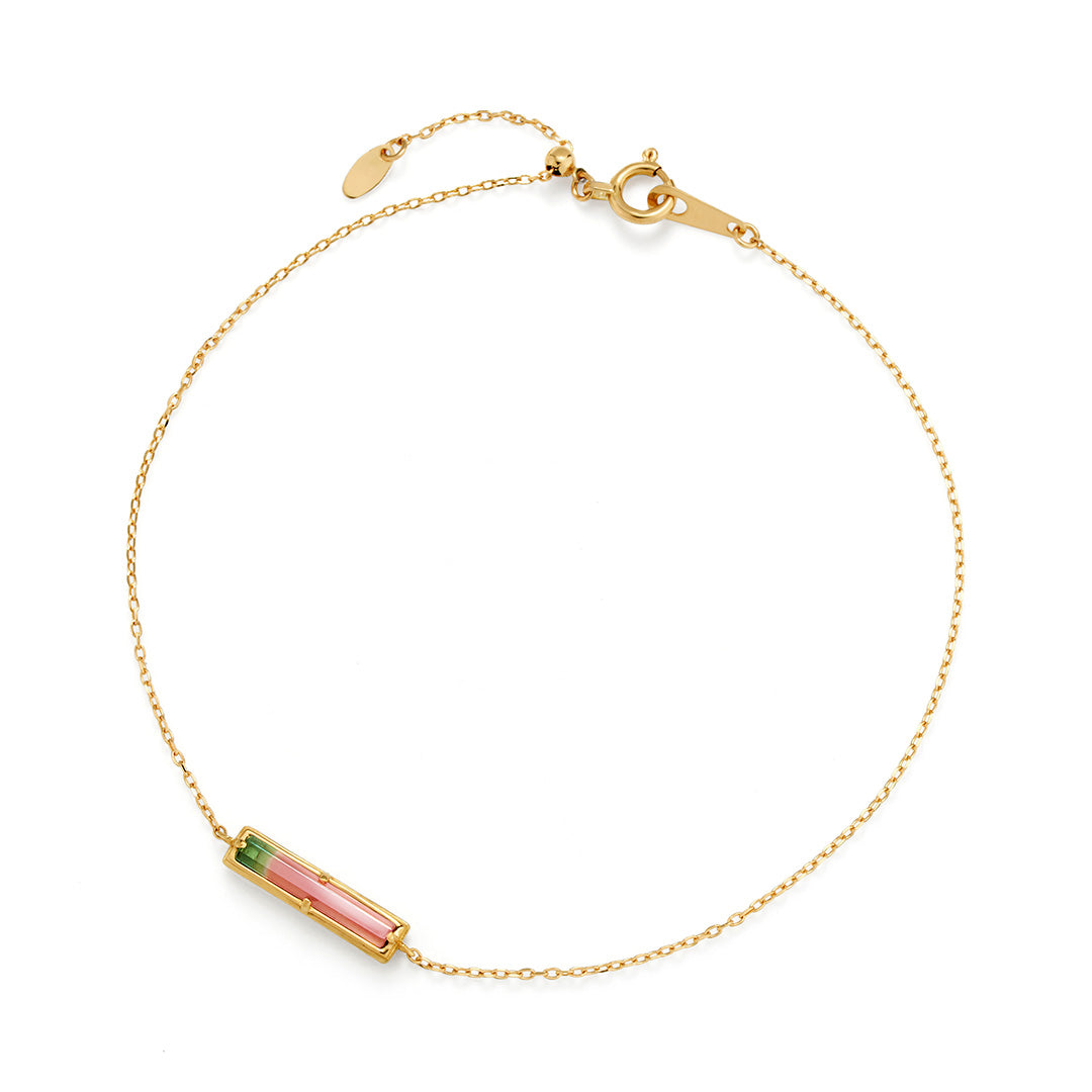 即日発送】バイカラートルマリン K18/K10/PT ブレスレット・ルピリエ