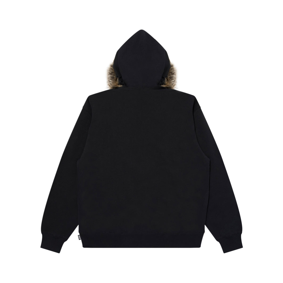 FAUX FUR HOODED HWC ZIP HOODIE BLACK – BlackEyePatch