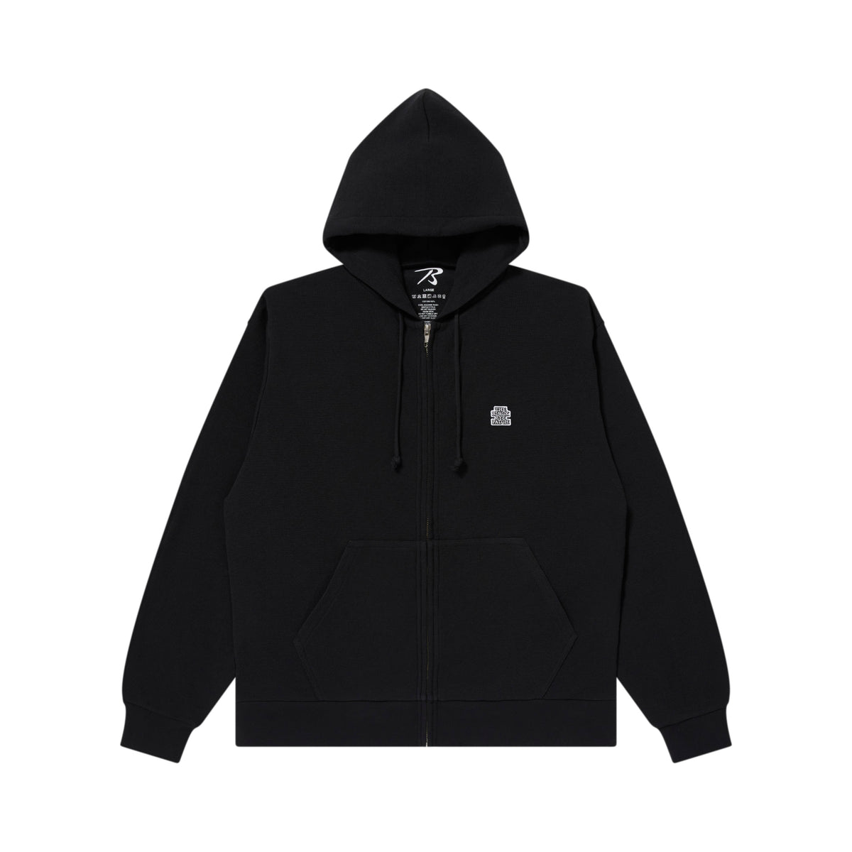 SMALL OG THERMAL ZIP HOODIE BLACK – BlackEyePatch