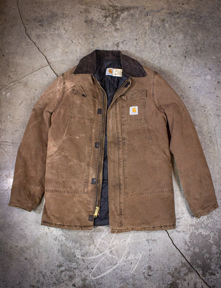 Vintage Carhartt USA Brown Chore Jacket XL – Black Shag Vintage