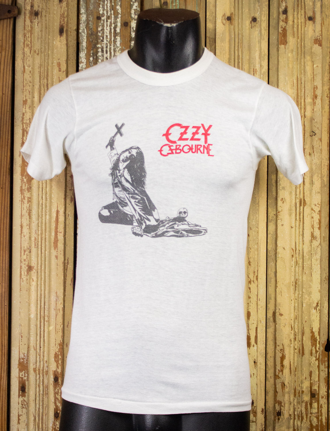 Vintage Ozzy Osbourne Blizzard of Ozz Concert T Shirt 1981 White