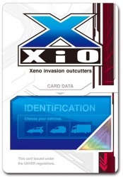 サイバーカード XiO隊員証＆ジオアトス（東京おもちゃショー