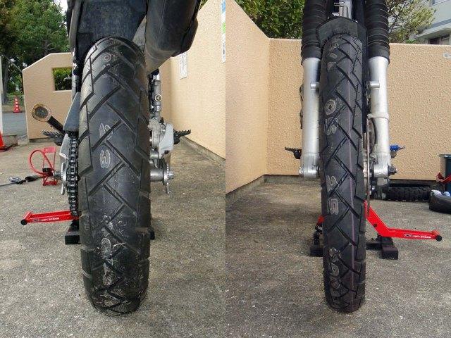 タイヤ交換 | WR250Rとツーリングの記録(旧)