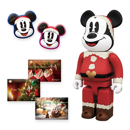 Happyくじ Disney Christmas Party ベアブリック（BE@RBRICK）[情報