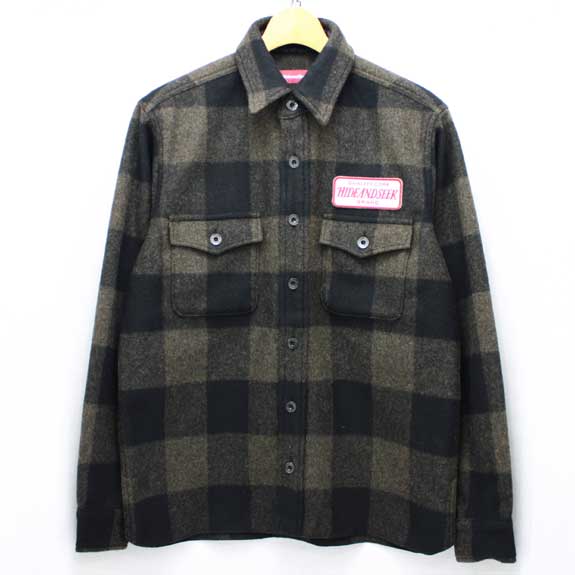 ハイドアンドシーク 13AW チェックCPOシャツ アイテム紹介