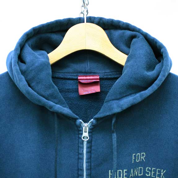 HIDE&SEEK 13AW ジップアップスウェットパーカー着こなし | DAYTRIPPER