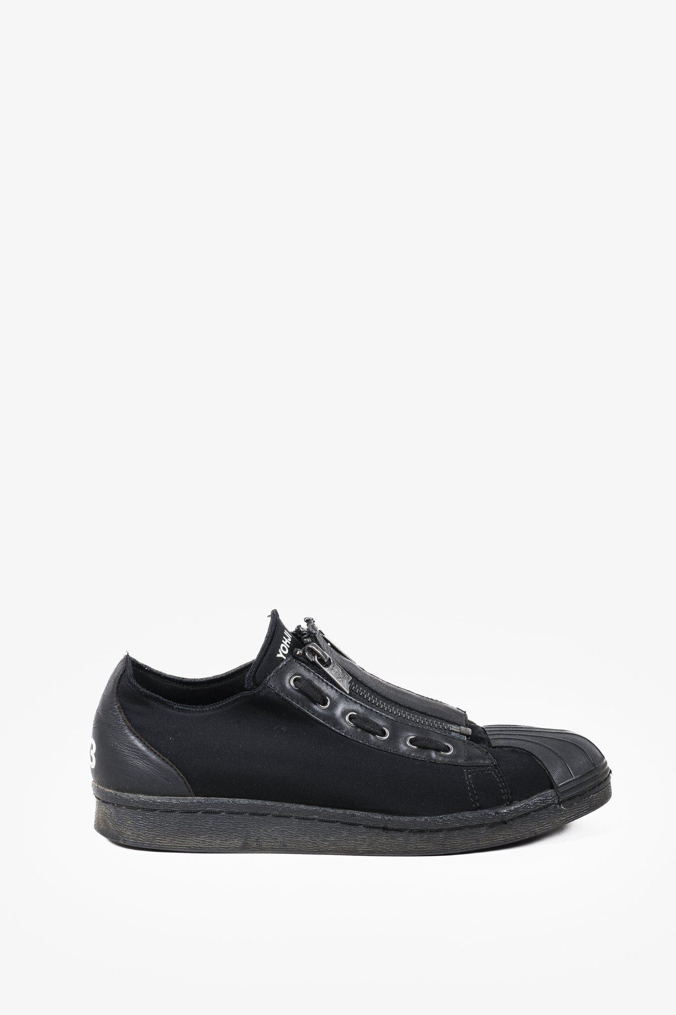 Adidas x Yohji Yamamoto Y-3 Super Zip Black Sneakers – Blogger Armoire