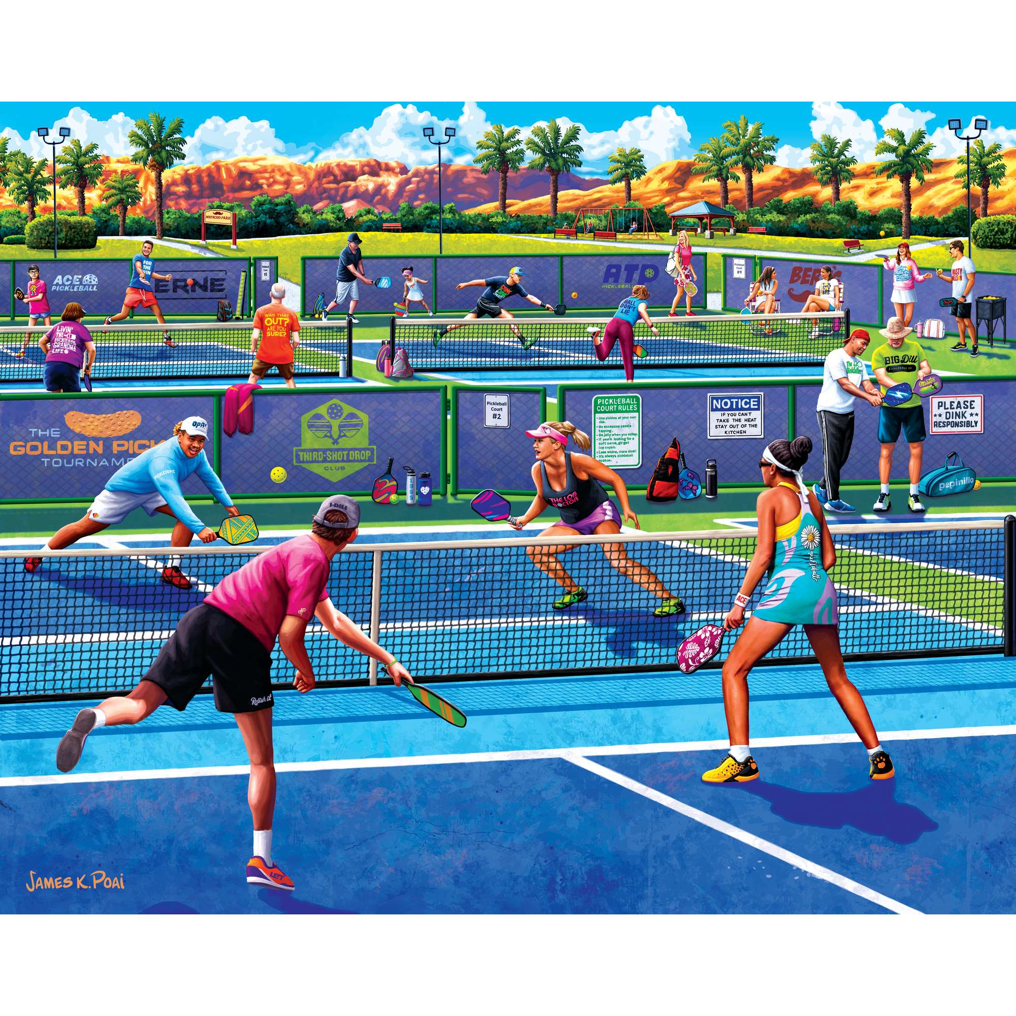 Pickleball | 500 Piece Boardwalk Jigsaw Puzzle