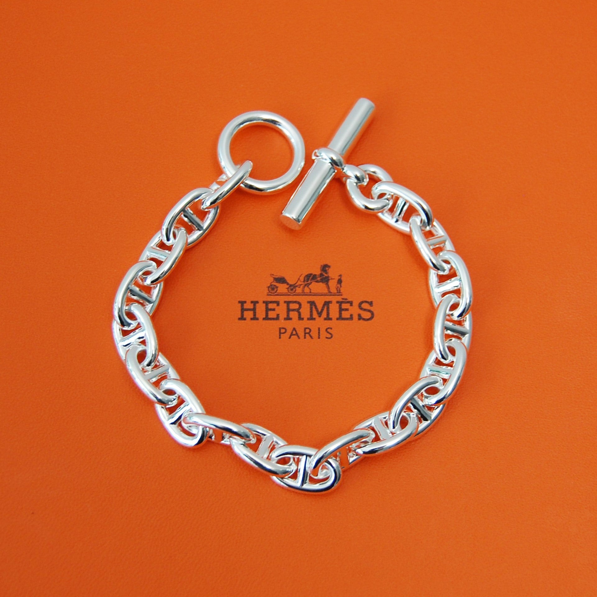 HERMES（エルメス） シェーヌダンクル mm 18 Silver H101994B 00018