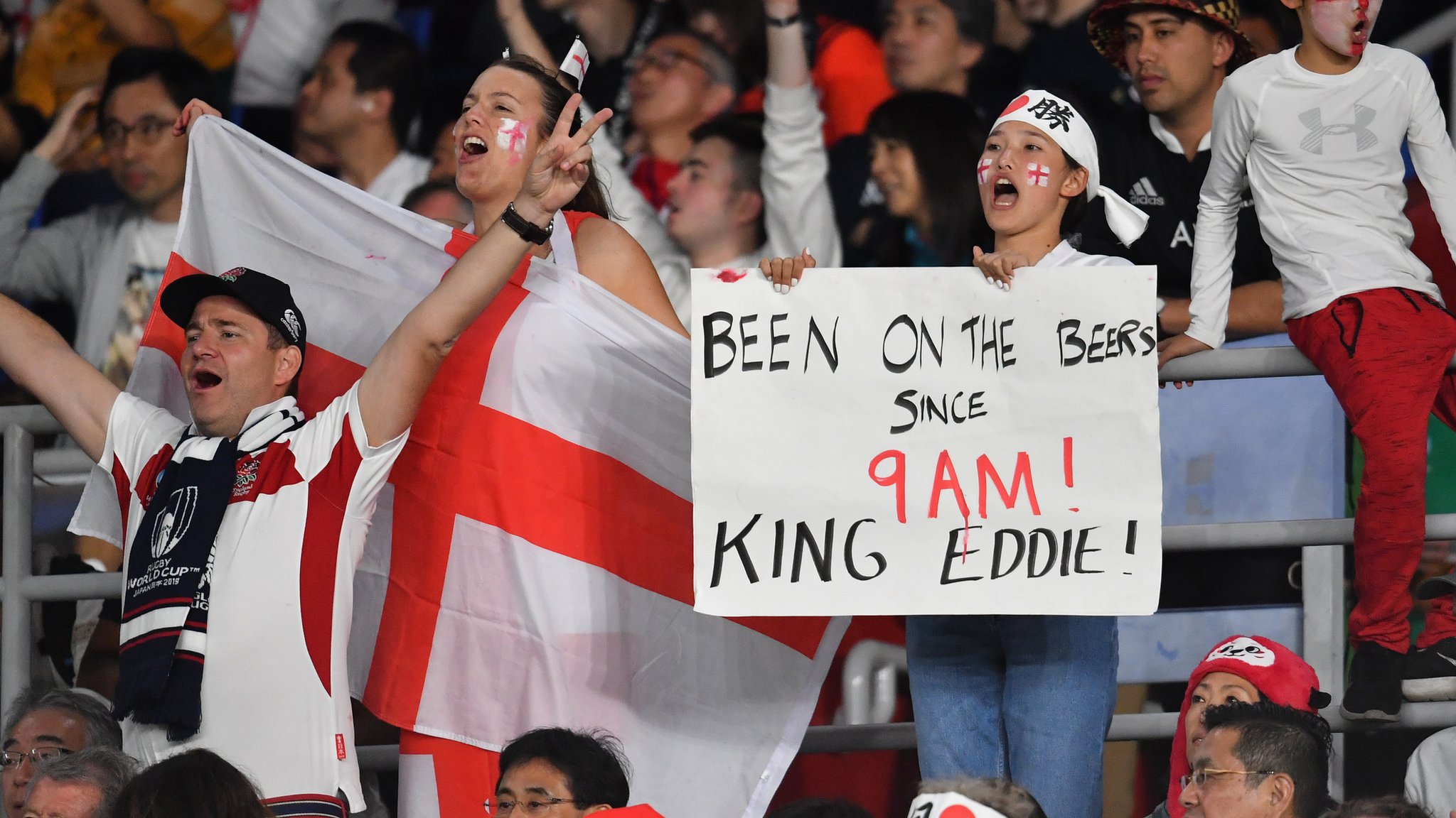 ラグビーW杯】 目指せ日本 決勝に駆けつけるイングランドのサポーター
