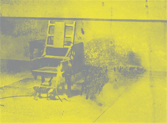 アンディ・ウォーホル シルクスクリーン サイン 限定250 《電気椅子》