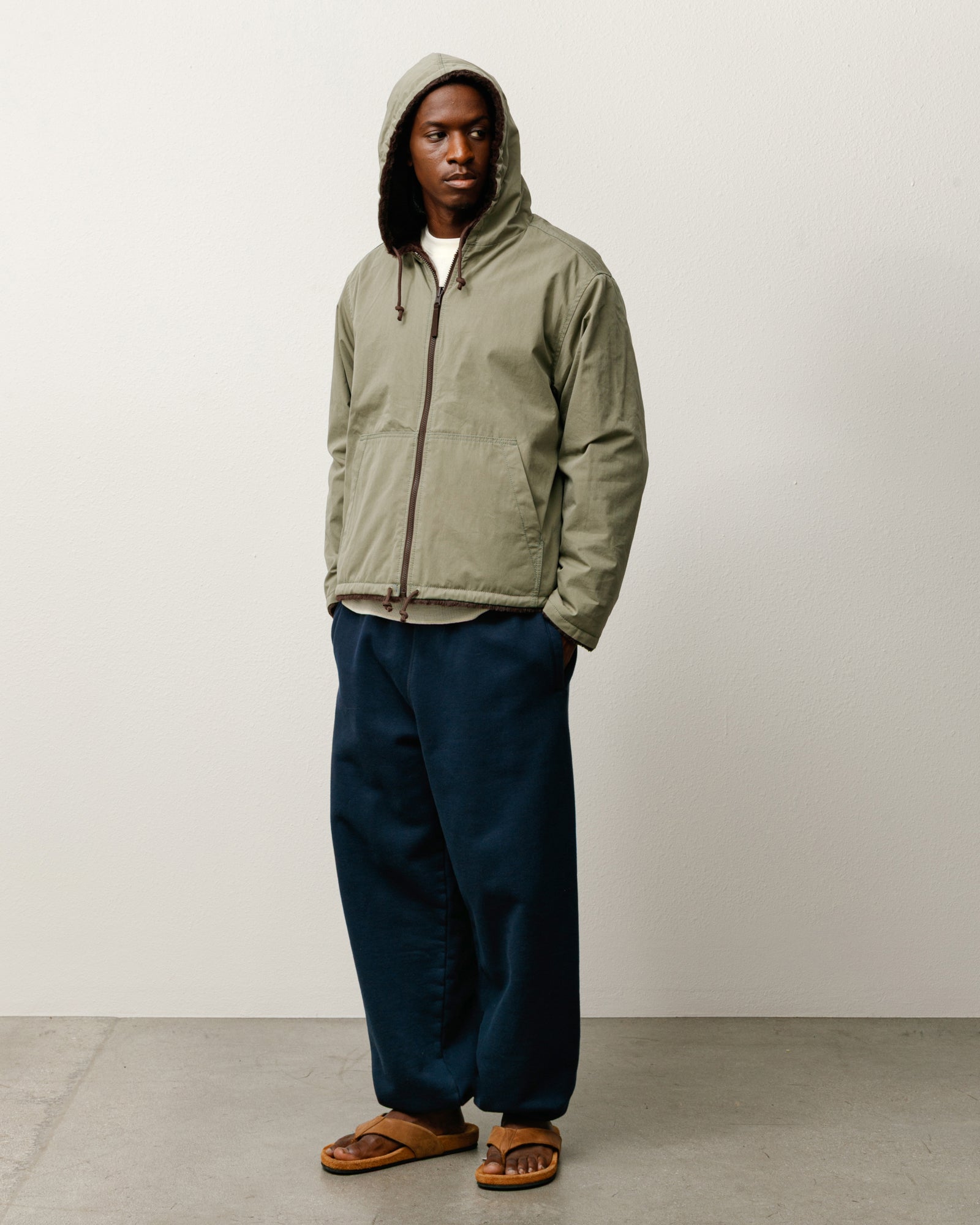 Reversible Hooded Jacket – Brown | Outerwear | Stüssy Canada