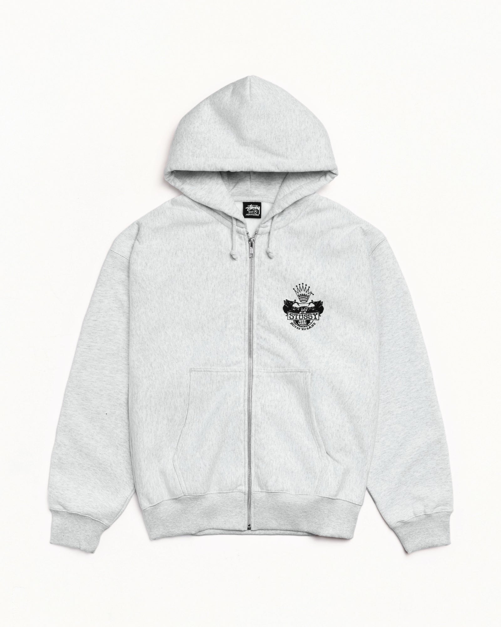Built To Last Zip Hoodie – Ash Heather | Sweats | Stüssy Canada