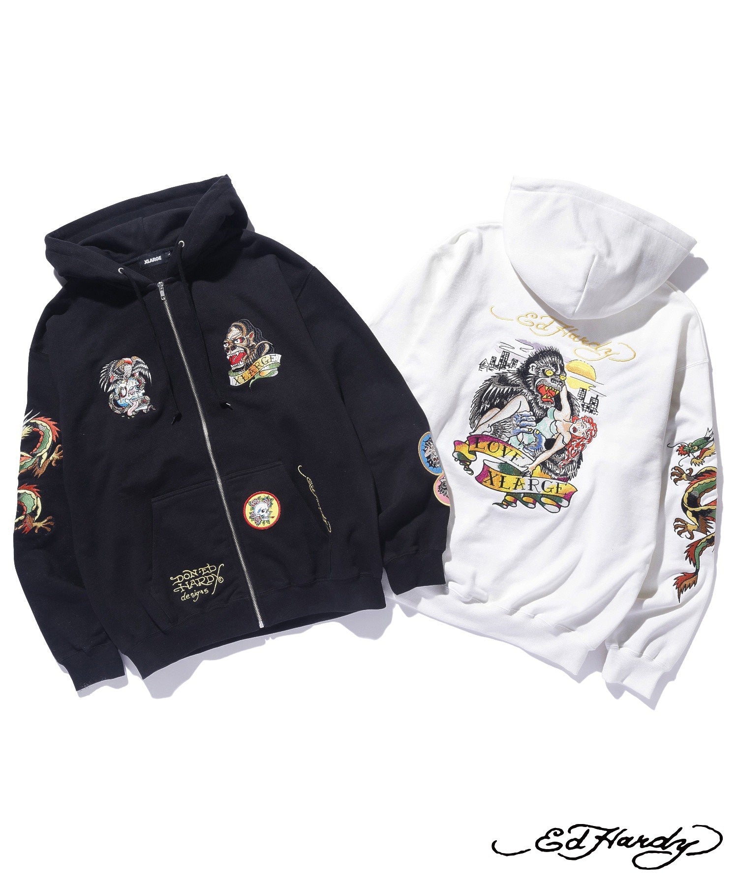 XLARGE×ED HARDY ZIP HOODED SWEATSHIRT – calif（カリフ）公式サイト