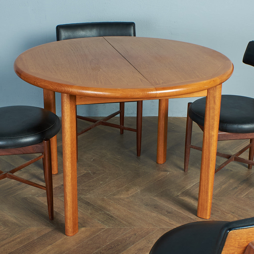 デンマーク製 ヴィンテージ エクステンション ラウンドダイニング