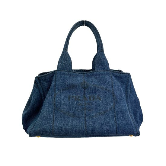 PRADA プラダ カナパ デニム トートバッグ