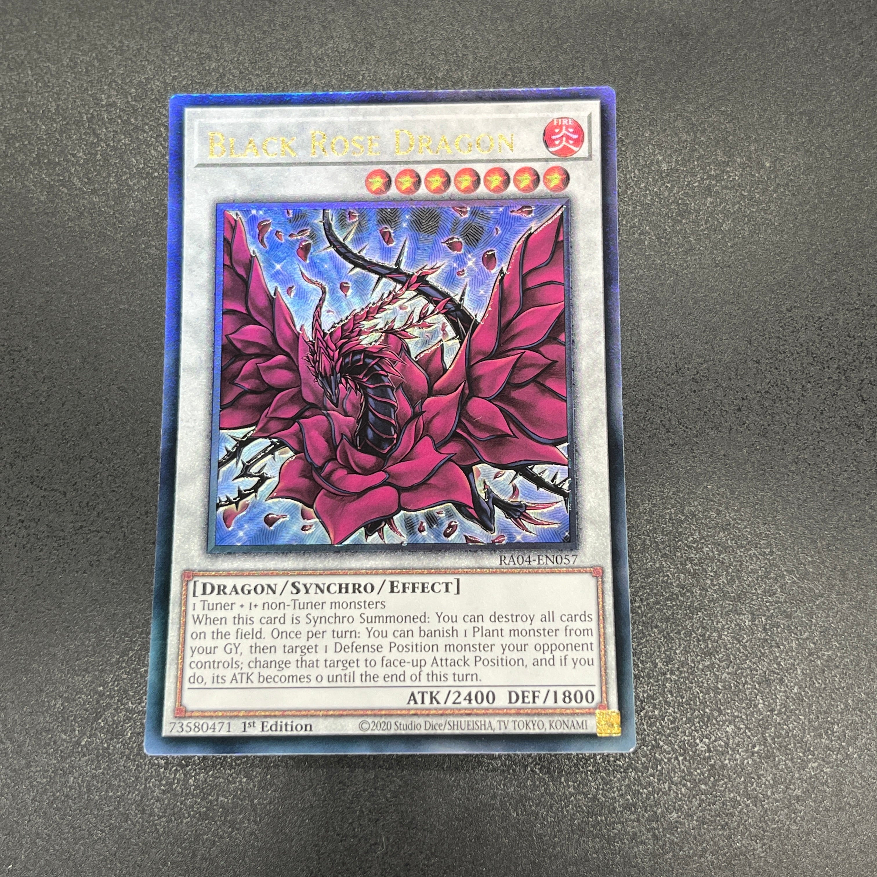 遊戯王 ブラック・ローズ・ドラゴン/レリーフ/英語/1st/EU – カード