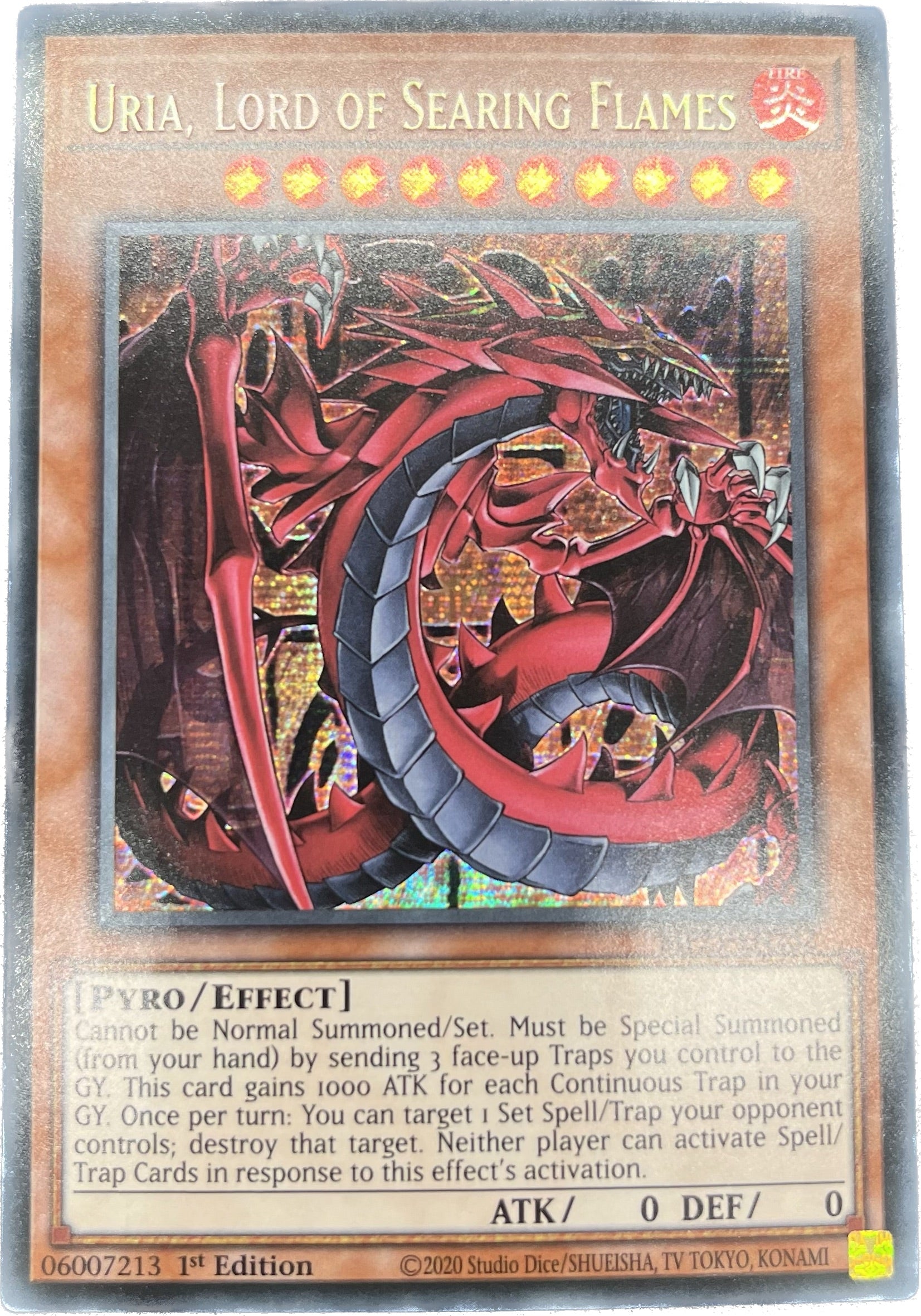 遊戯王 神炎皇ウリア/シークレット/英語/1st – カードショップ グローバル