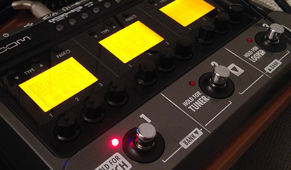 宅録・ライブに使えるアンプシミュレーター/マルチエフェクター ZOOM