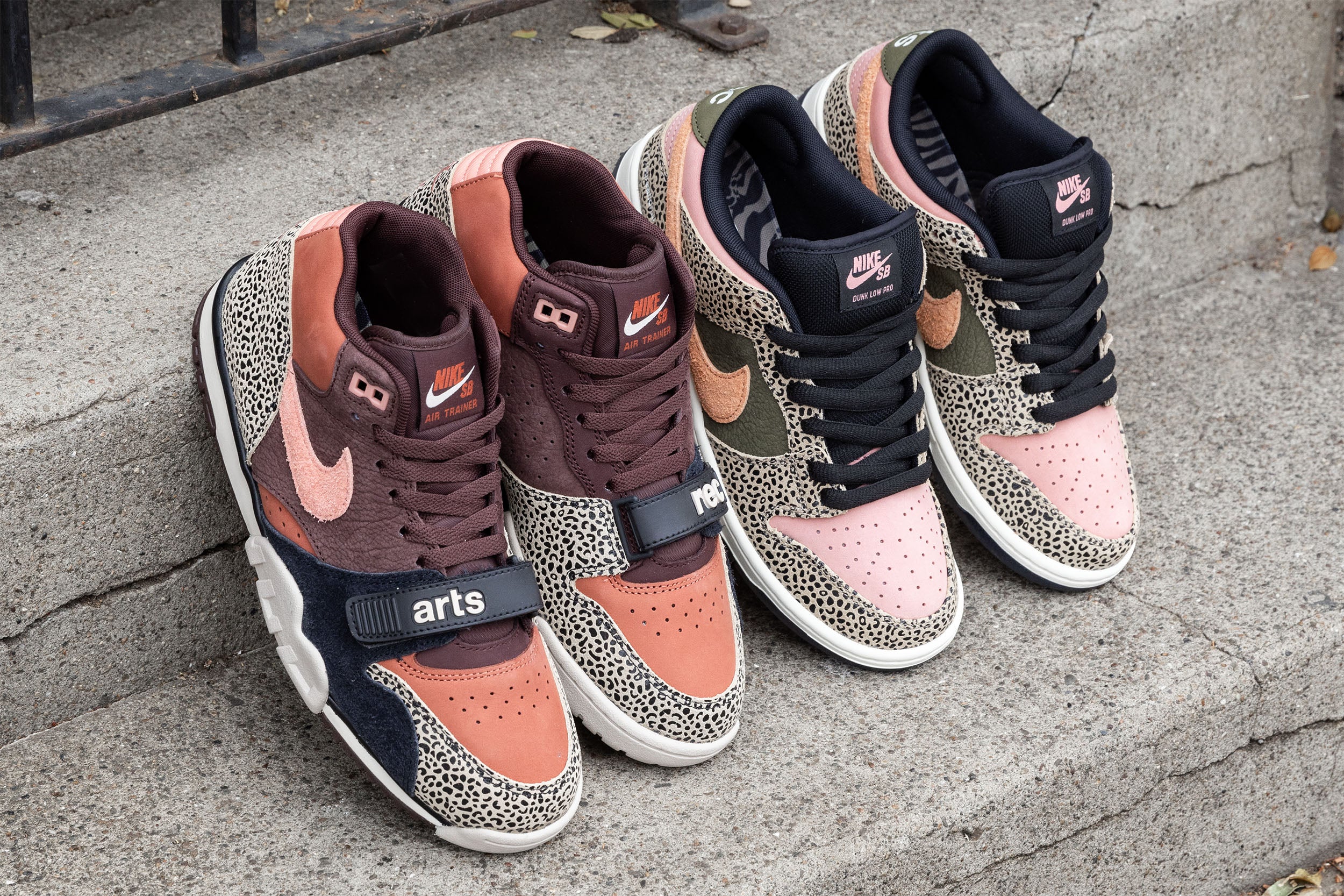 Nike SB X Arts-Rec Dunk Low Pro & Air Trainer 1 – DLX