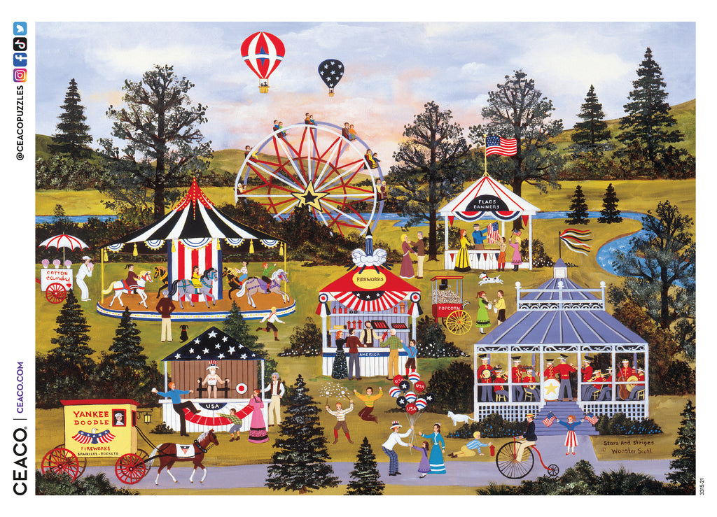 Stars and Stripes II - 1000 Piece Puzzle – Ceaco.com