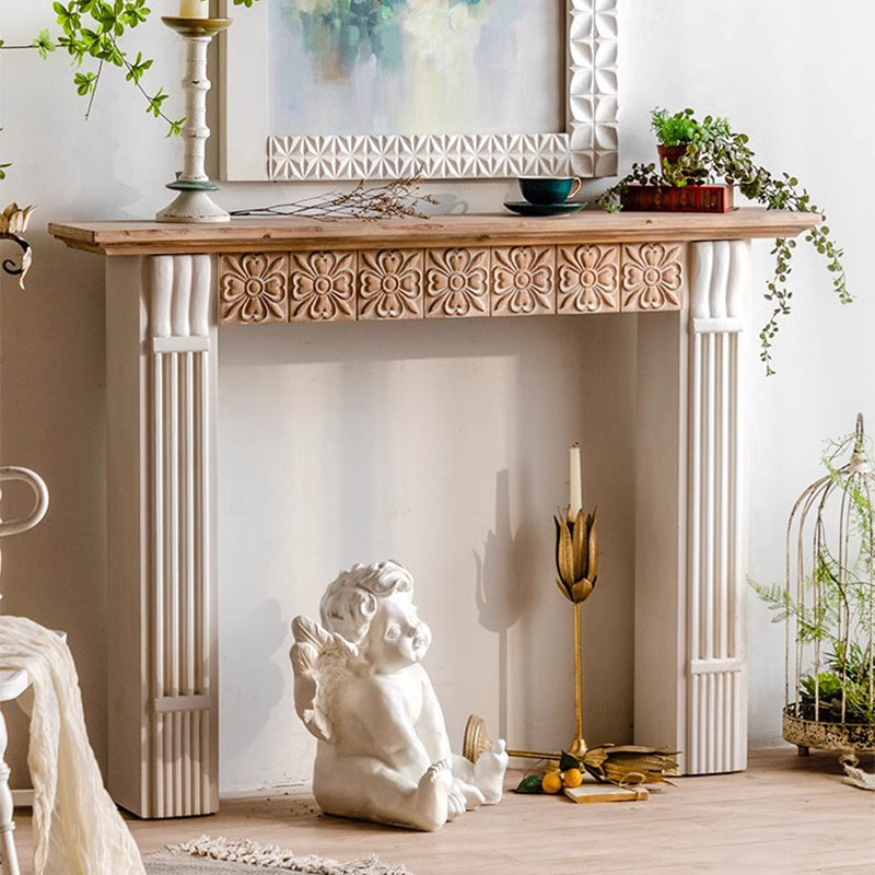 Chanté公式｜マントルピース 彫刻 花柄 シャビーシック アンティーク