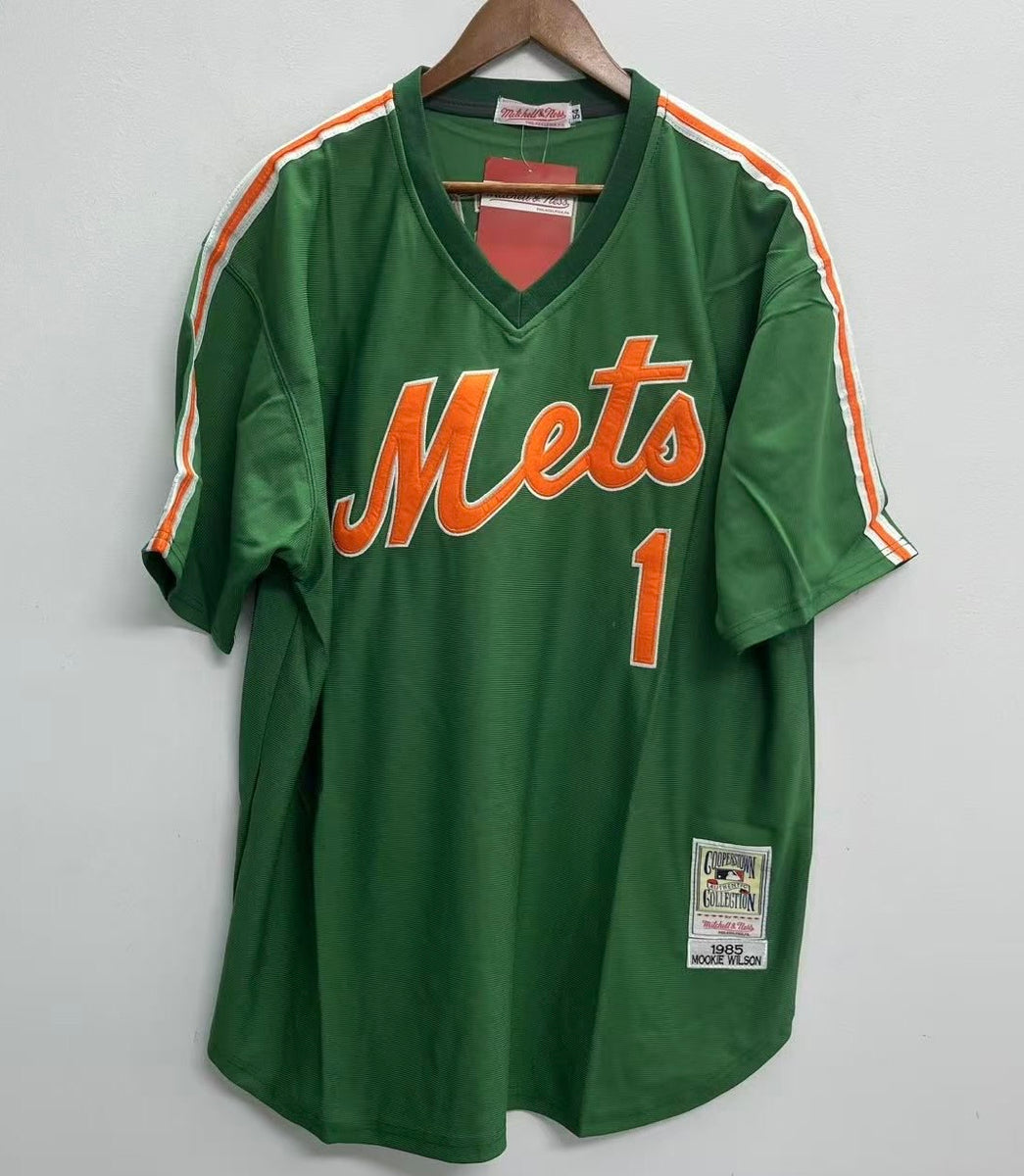 Mookie Wilson New York Mets Jersey Mitchell & Ness St. Patrick's