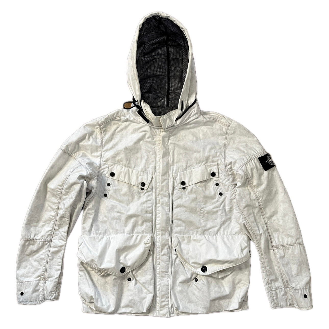 Stone Island 2009 Multi Pocket Tyvek Mesh Special Process Jacket