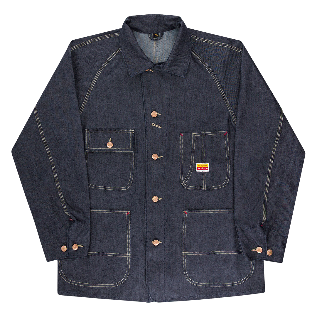 Men's Raglan Sleeve Denim Jacket (Dark Blue) | Cockpit USA