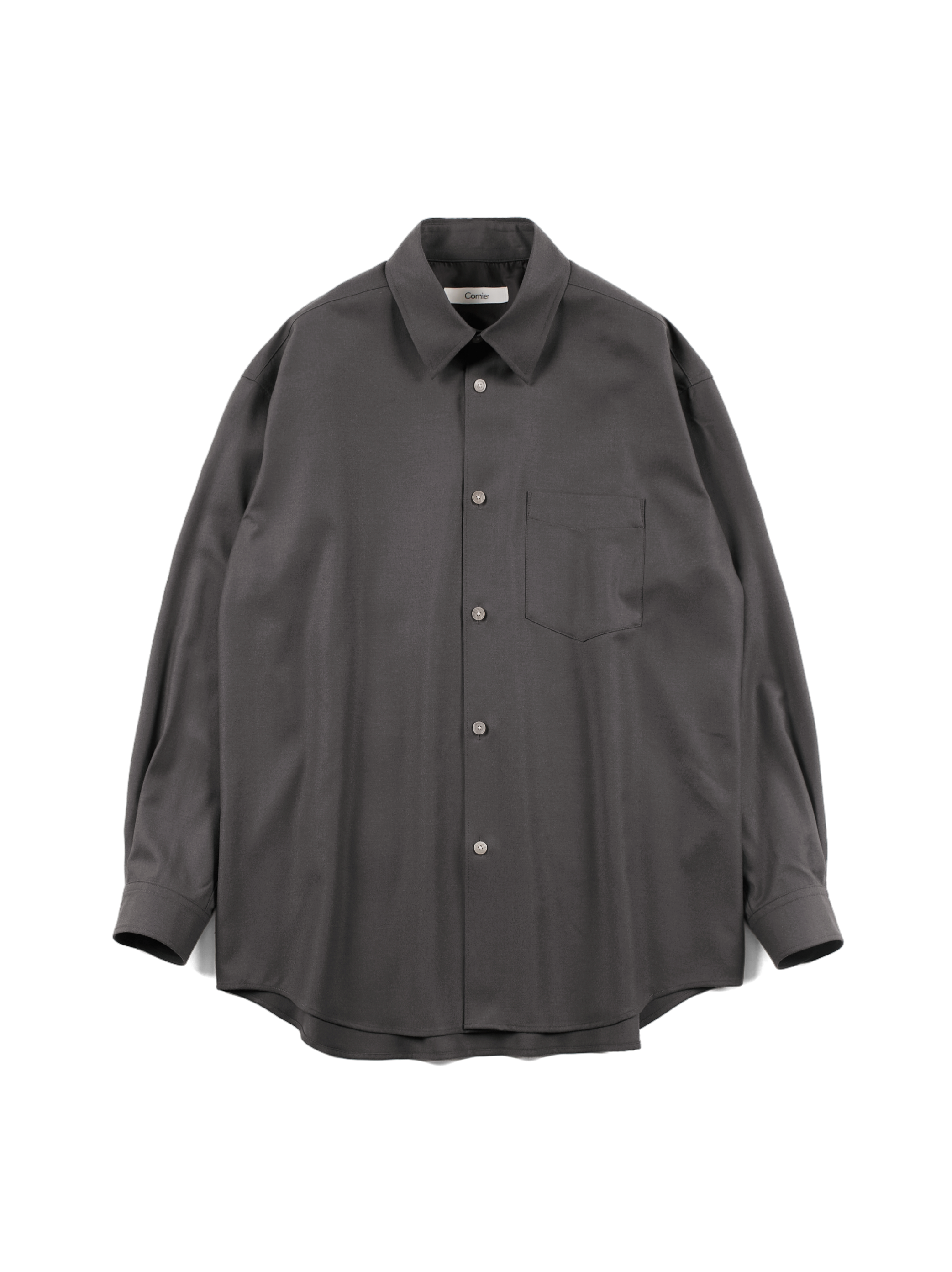 Super160's WOOL LIGHT MILLED SHIRTS｜MOCHA – Cornier