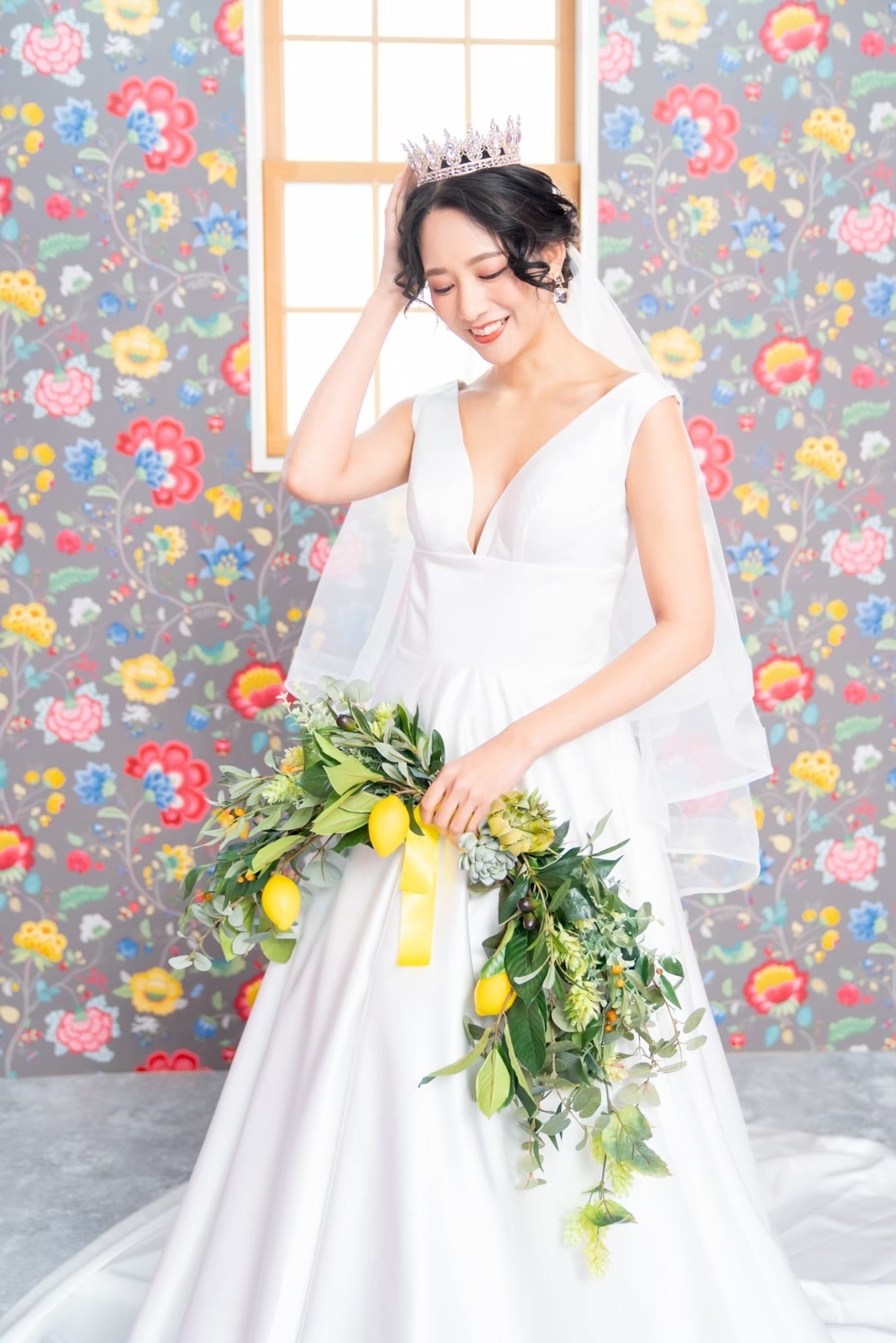 レンタルブーケ】レモン バレリーナブーケ 【花嫁 ウェディングブーケ