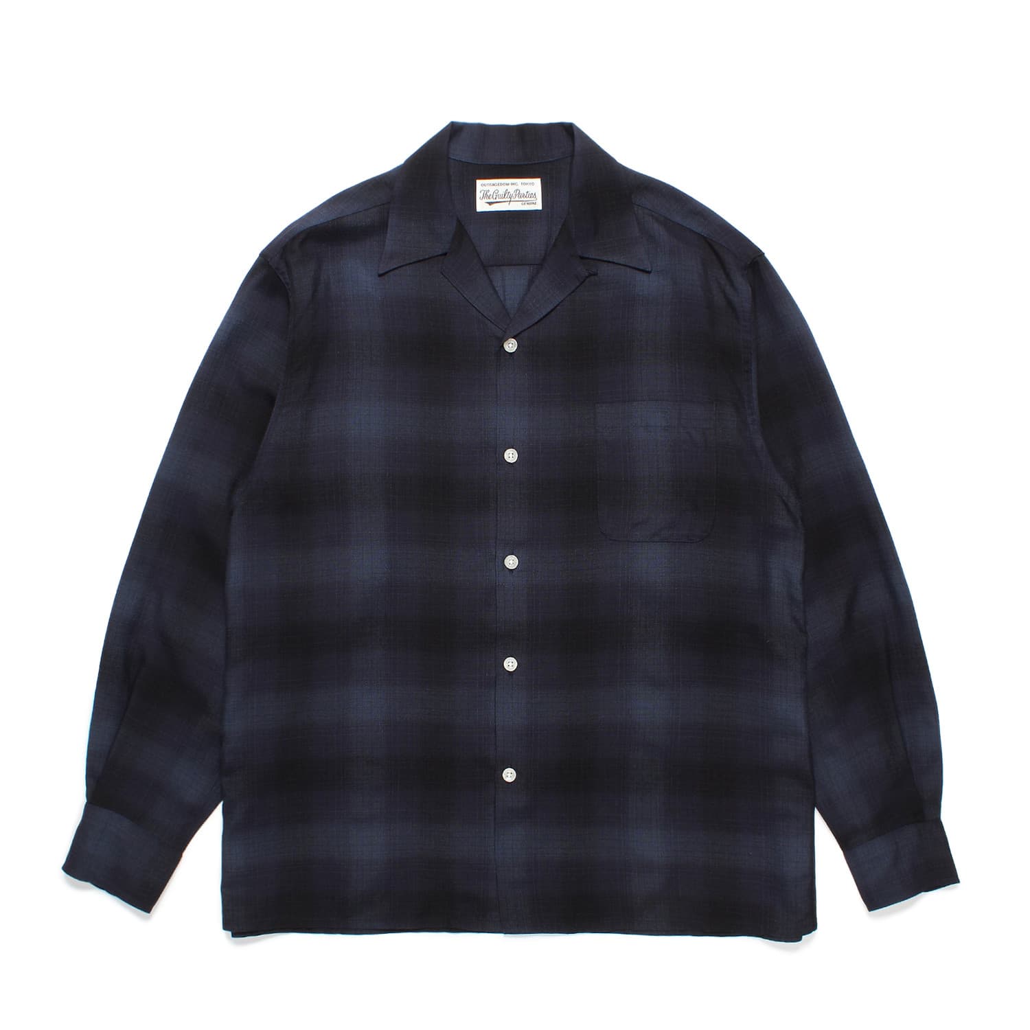 オンブレチェックオープンカラーシャツ タイプ4 24FW-WMS-OC04