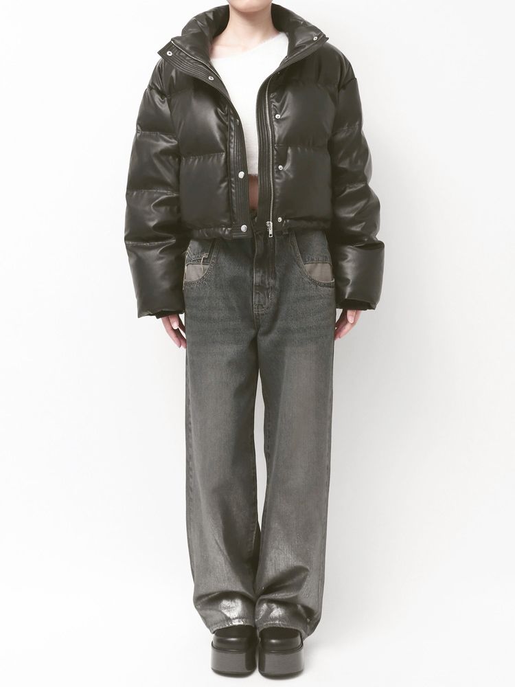 EMODA フェイクレザーショートダウン – CROCHU