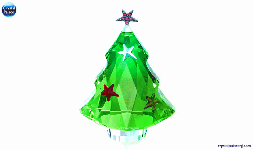 Swarovski Christmas Tree, Chrysolite