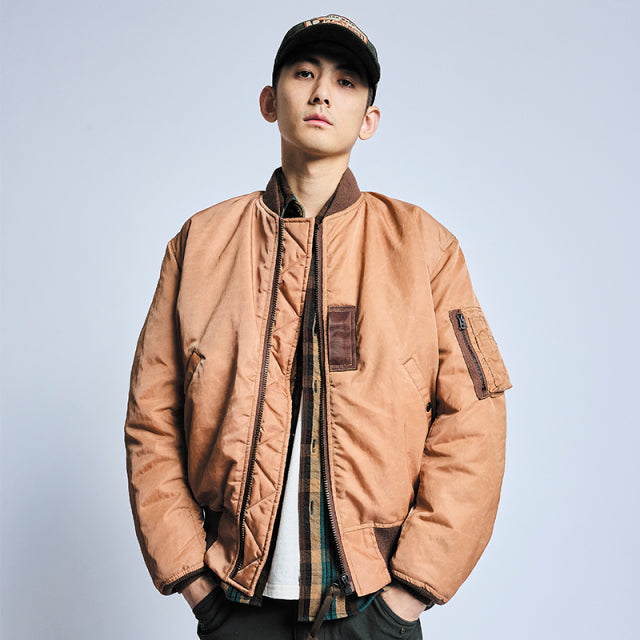 柿渋染めMA-1ジャケット【4599】 – STUDIO D'ARTISAN ONLINE STORE