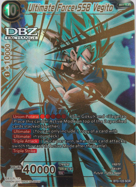 Dragon Ball Super TCG | BT2-123 Ultimate Force SSB Vegito – DBZ